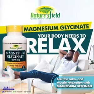 Nature's Field Magnesium Glycinate 400mg 90 tablets