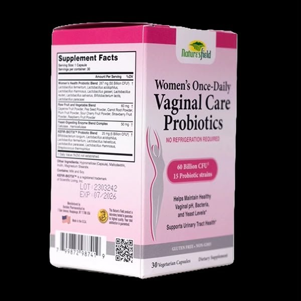 Nature’s Field Women’s Once-Daily Vaginal Care Probiotics – 30 Capsules - Image 2