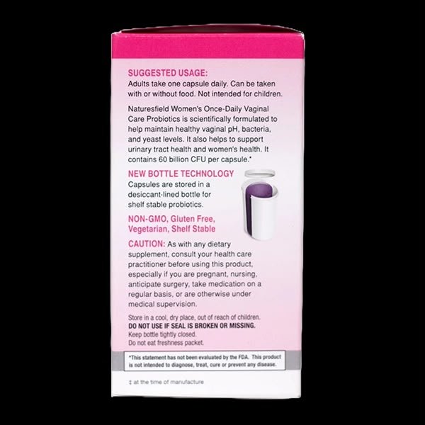 Nature’s Field Women’s Once-Daily Vaginal Care Probiotics – 30 Capsules - Image 3